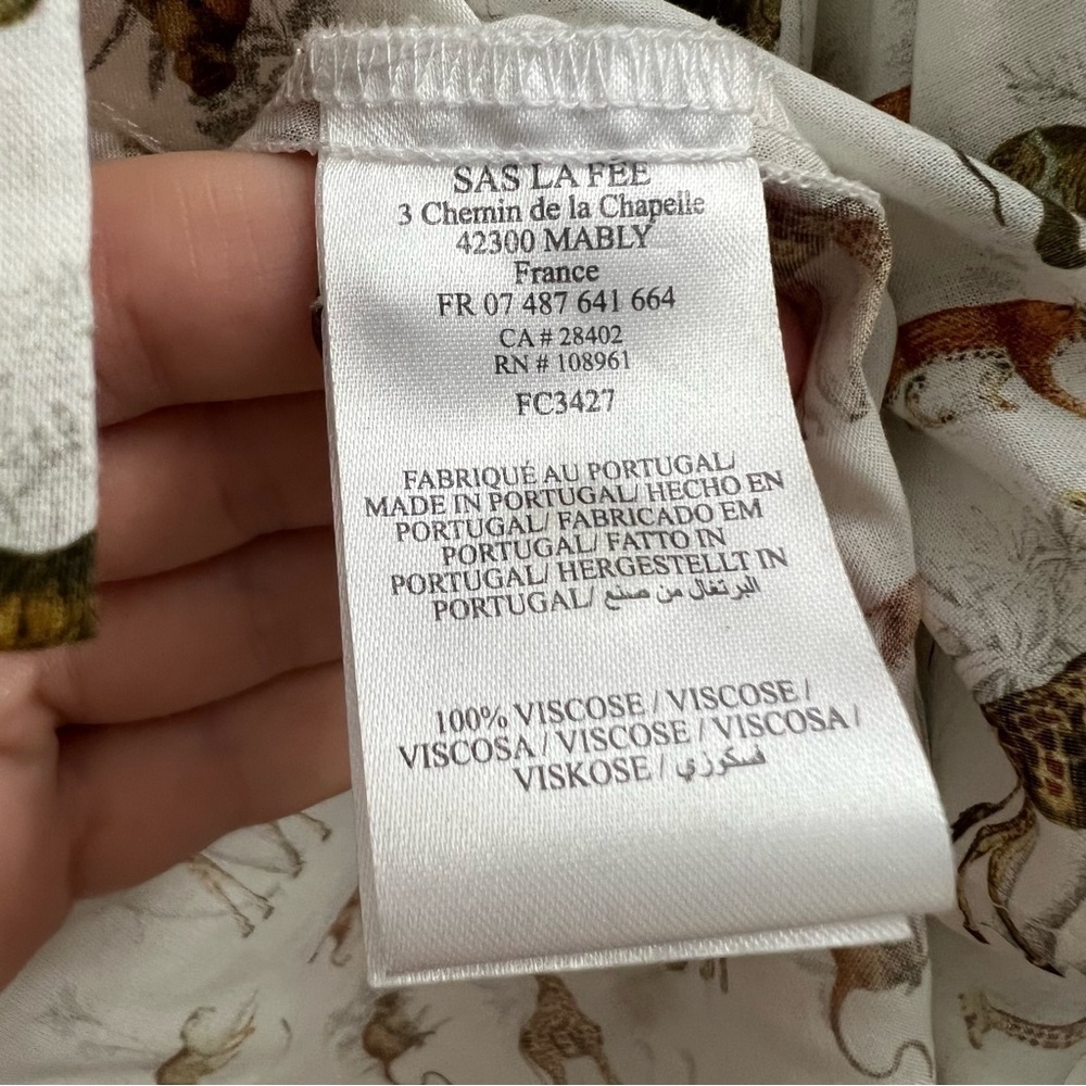 la fee‎ Maraboutee Safari Print Button Down, EU size 40 - Picture 5 of 6
